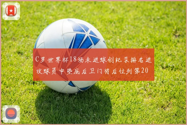 C罗世界杯18场未进球创纪录排名进攻球员中垫底后卫门将后位列第20